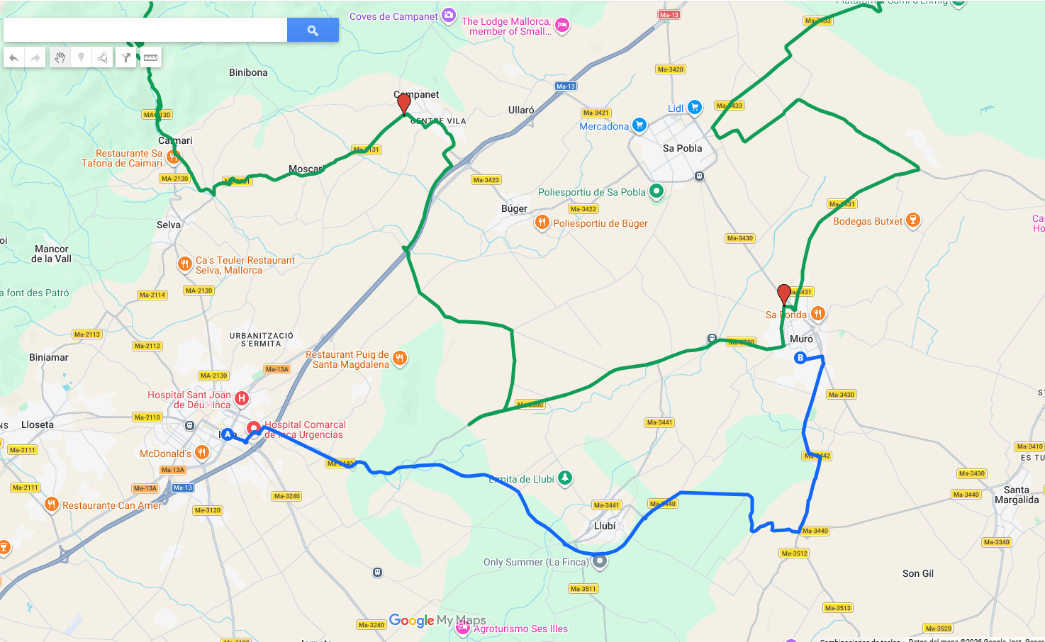 Ruta alternativa
